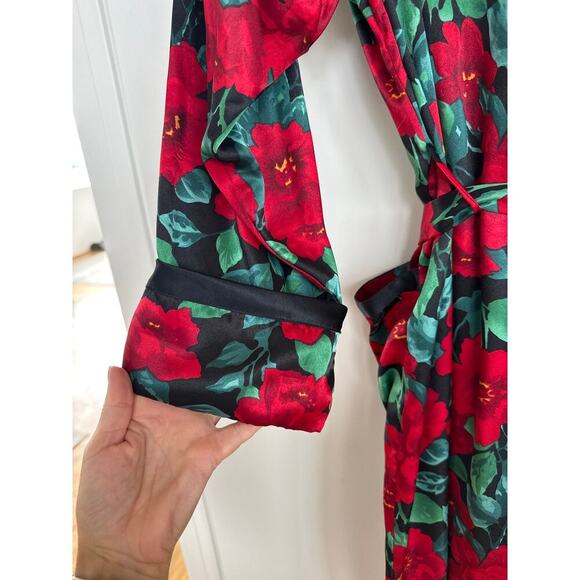 Vintage Victoria's Secret Gold Label Floral Robe, Size M/L, EUC - Picture 3 of 6